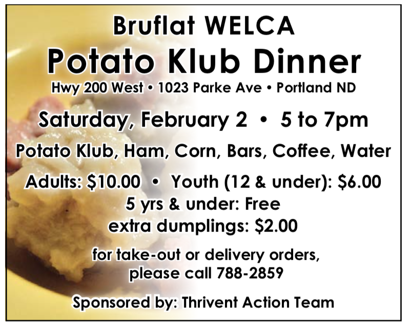 Bruflat WELCA Potato Klub Dinner @ Bruflat Church